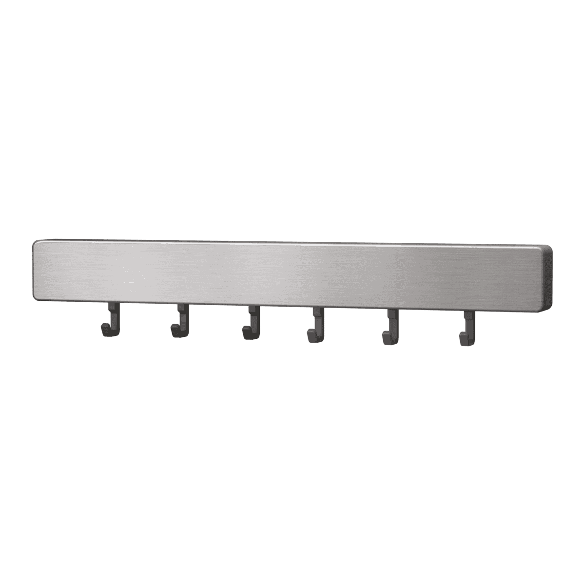 Lišta magnetická 39cm STŘÍBRNÁ + háčky