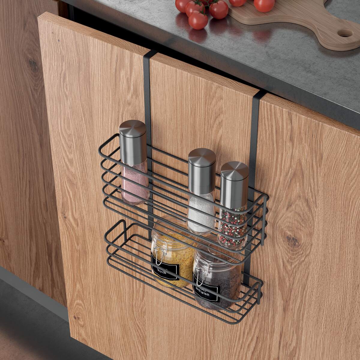 Organizér závěsný 2 koše GALILEO LAVA 26x12x36 v užití